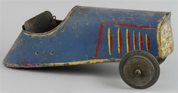 PRESSED STEEL MONKEY RACING CAR.                  