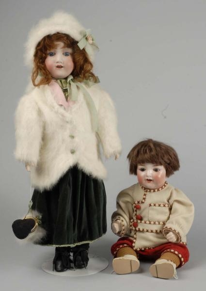 LOT OF 2: BISQUE NIPPON DOLLS.                    