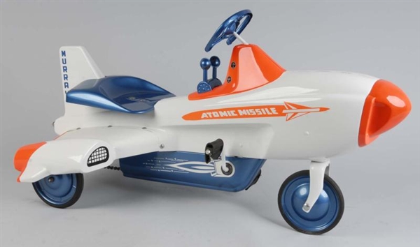 PRESSED STEEL MURRAY ATOMIC MISSILE PEDAL CAR TOY 