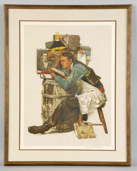 LAW STUDENT NORMAL ROCKWELL PRINT.                
