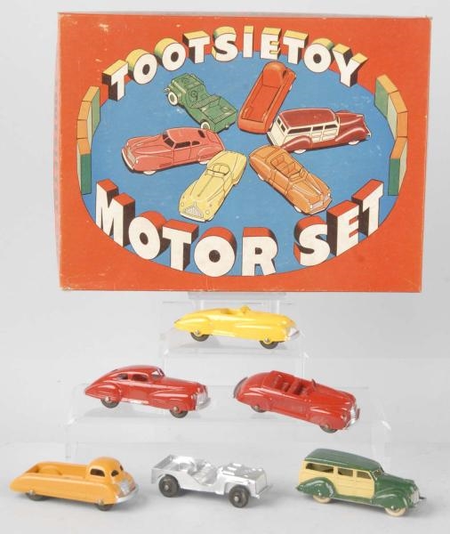 DIECAST TOOTSIETOY NO. 7200 AUTOMOBILE MOTOR SET. 