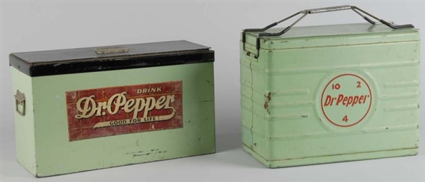 LOT OF 2: DR. PEPPER COOLERS.                     