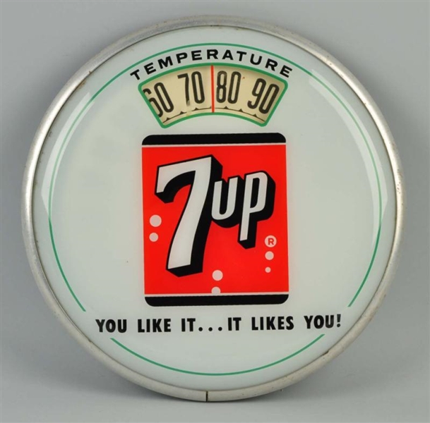 1950S 7UP DIAL THERMOMETER.                       
