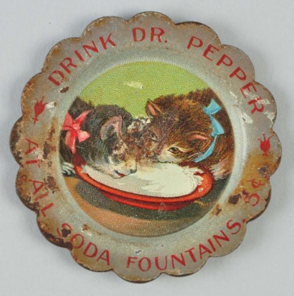DR. PEPPER PIN TRAY WITH CATS.                    