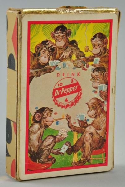 DR. PEPPER CARD DECK WITH MONKEYS.                