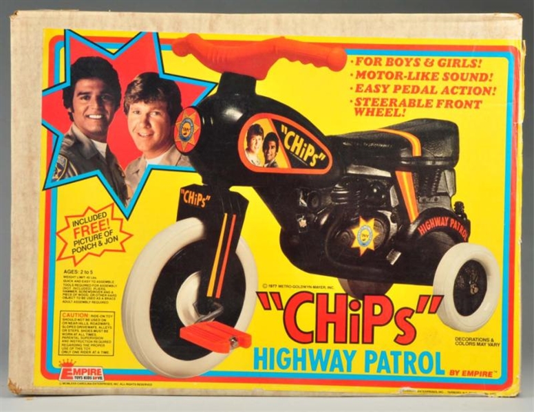 EMPIRE "CHIPS" MOTORCYCLE TOY.                    