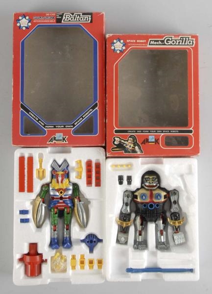 LOT OF 2: DIECAST ARKRON SPACE ROBOTS.            