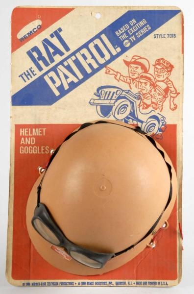 VERY SCARCE REMCO RAT PATROL HELMET & GOGGLE SET. 