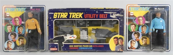 LOT OF 3: VINTAGE STAR TREK ITEMS.                