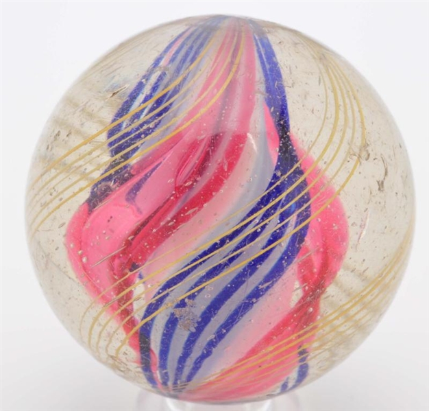 LARGE 3-STAGE SOLID CORE SWIRL MARBLE.            