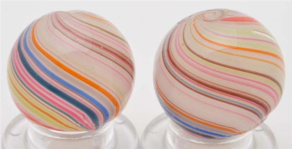 LOT OF 2: SAME CANE JOSEPH SWIRL MARBLES.         