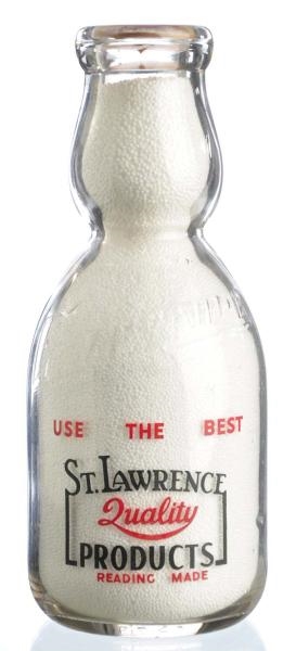 ST. LAWRENCE QUALITY PRODUCTS MILK BOTTLE.        