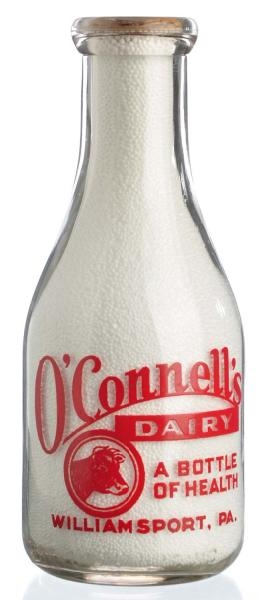 O’CONNELL’S DAIRY MILK BOTTLE.                    