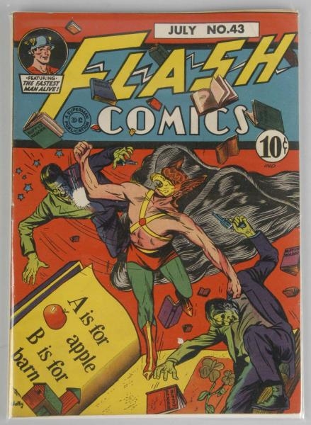 1943 FLASH COMICS NO. 43.                         