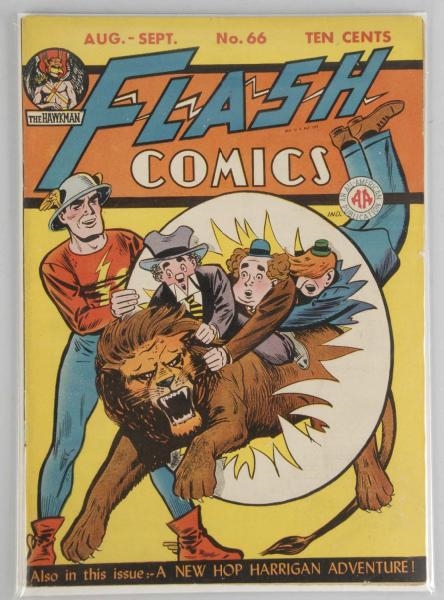 1945 FLASH COMICS NO. 66.                         