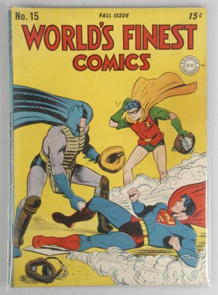 1944 WORLDS FINEST COMICS NO. 15.                