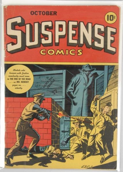 1944 SUSPENSE COMICS VOL. 1 NO. 6.                