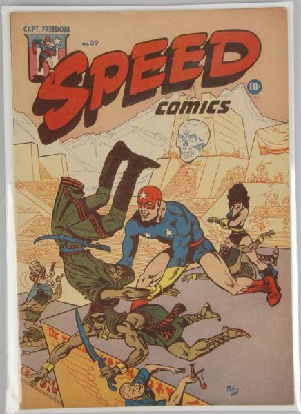1945 SPEED COMICS NO. 39.                         