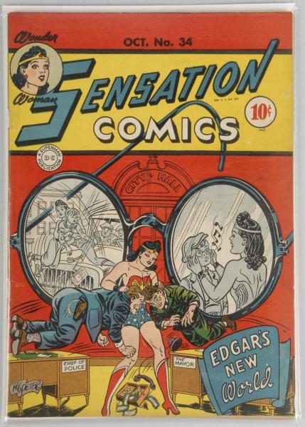1944 SENSATION COMICS NO. 34.                     