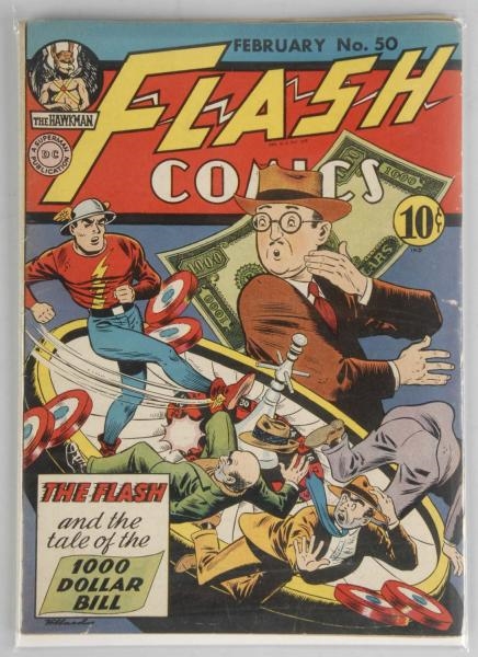 1944 FLASH COMICS NO. 50.                         