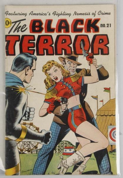 1947 THE BLACK TERROR COMIC NO. 21.               