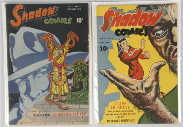 LOT OF 2: 1940S SHADOW COMICS.                    