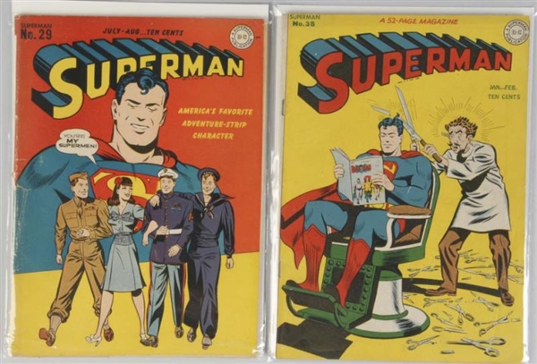 LOT OF 2: 1940S SUPERMAN COMICS.                  