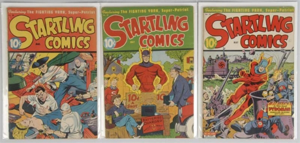 LOT OF 3: 1940S STARLING COMICS.                  