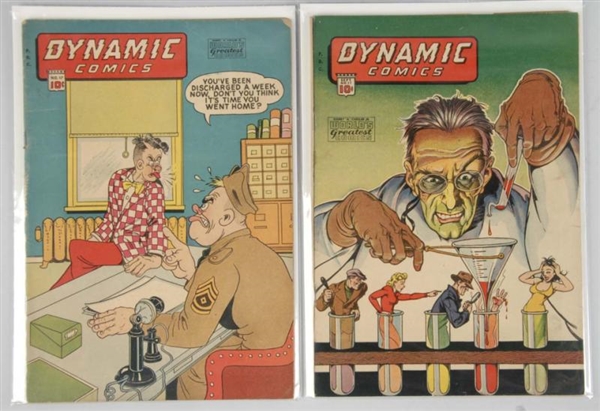 LOT OF 2: 1940S DYNAMIC COMICS.                   