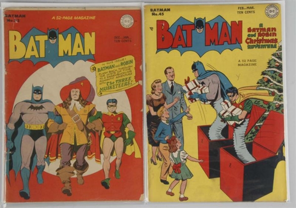 LOT OF 2: 1940S BATMAN COMICS.                    