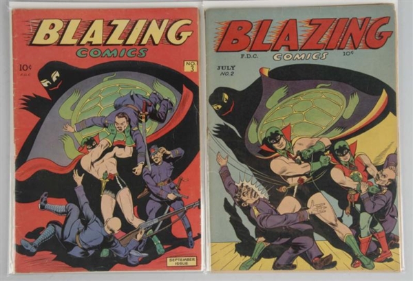 LOT OF 2: 1940S BLAZING COMICS.                   