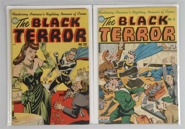 LOT OF 2: 1940S THE BLACK TERROR COMICS.          