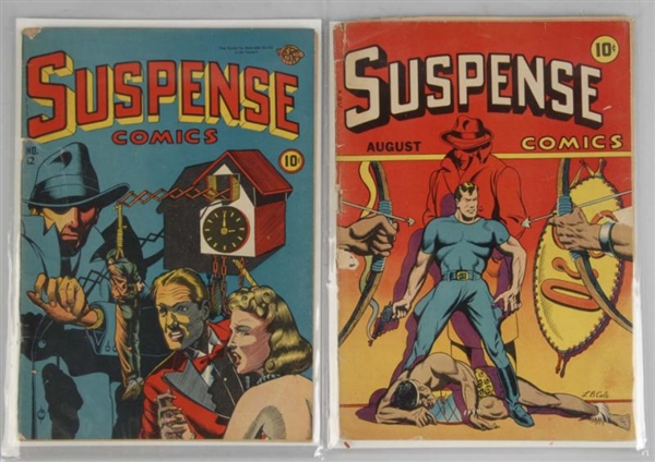 LOT OF 2: 1940S SUSPENSE COMICS.                  