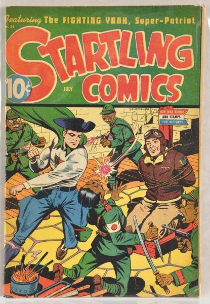 1945 STARTLING COMICS NO. 34.                     