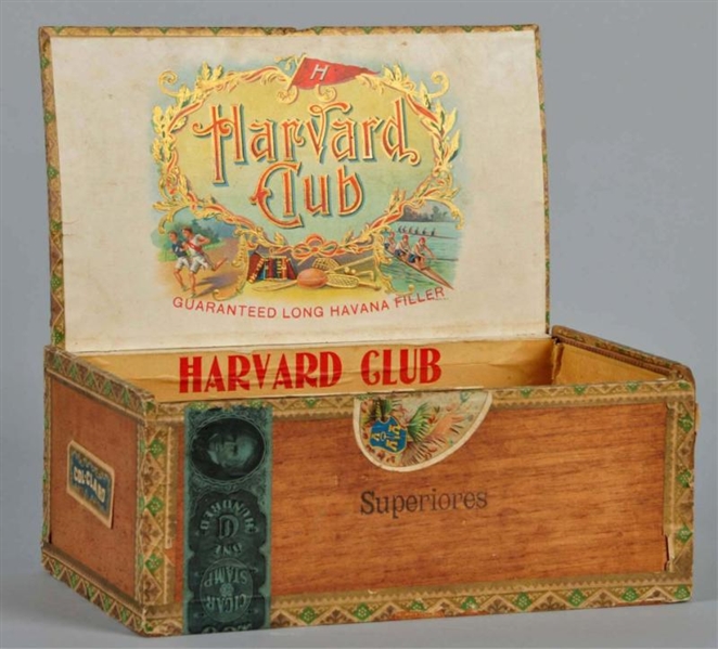 HARVARD CLUB CIGAR BOX.                           