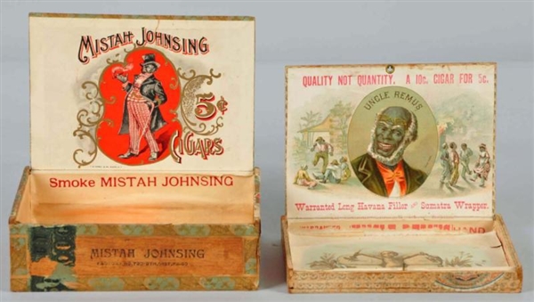 LOT OF 2: BLACK HISTORY RELATED CIGAR BOXES.      