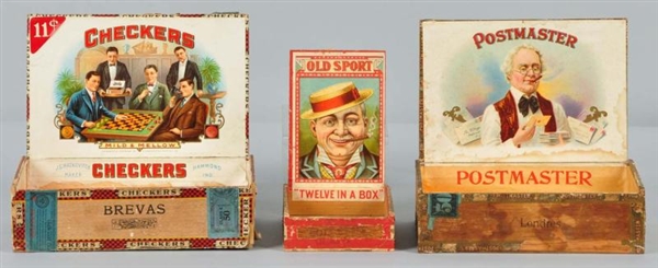 LOT OF 3: SLICE OF LIFE CIGAR BOXES.              