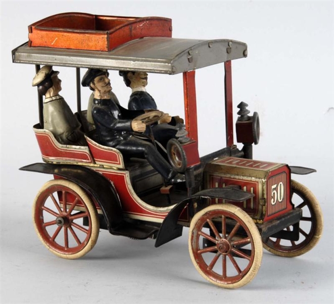 TIN LITHO CARETTE NO. 50 AUTOMOBILE TOY.          