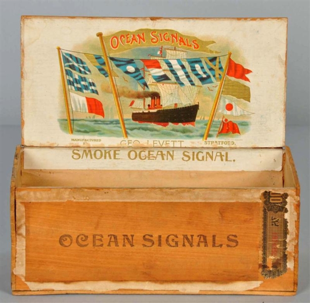 OCEAN SIGNALS CIGAR BOX.                          
