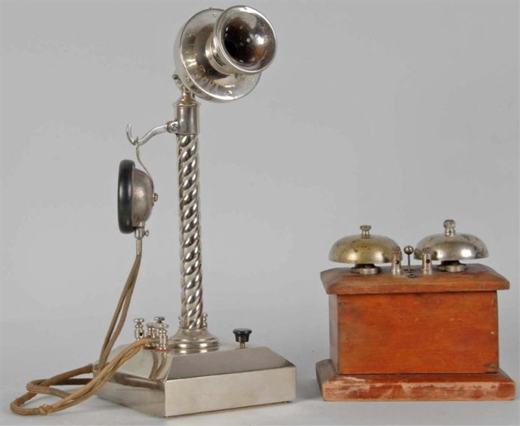 MANHATTAN ROPE SHAFT CANDLESTICK TELEPHONE.       