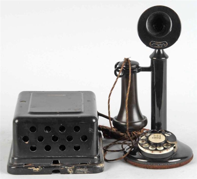 WESTERN ELECTRIC 51AL DIAL CANDLESTICK TELEPHONE. 