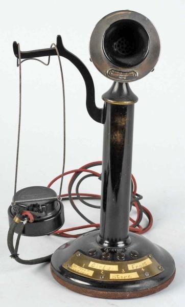 WESTERN ELECTRIC 4-STATION CANDLESTICK TELEPHONE. 