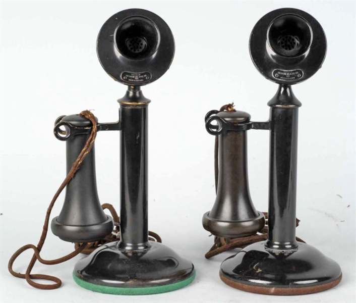 LOT OF 2: WESTERN ELECTRIC STICK TELEPHONES.      