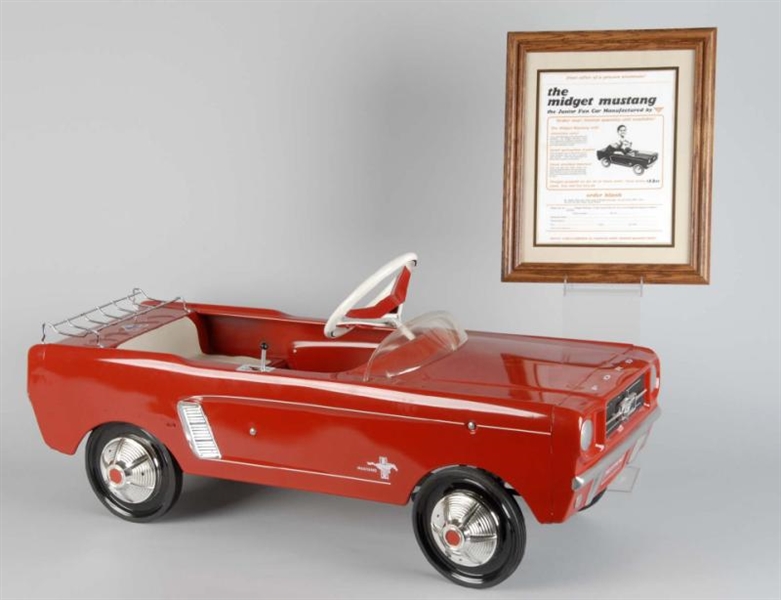 CONTEMPORARY PRESSED STEEL MUSTANG PEDAL CAR.     