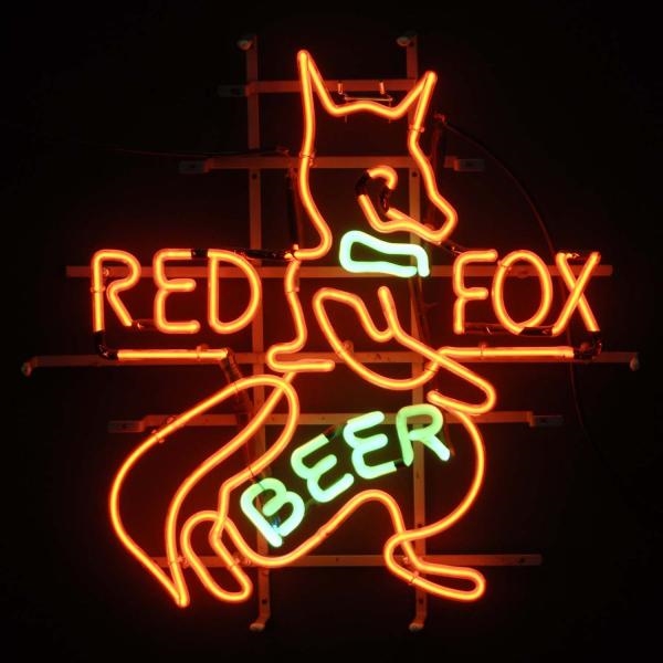 RED FOX NEON SIGN.                                