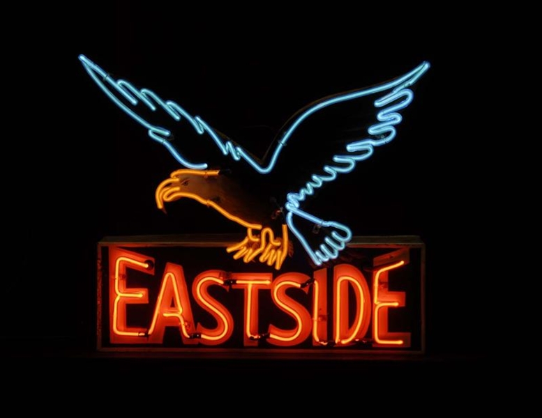 EASTSIDE EAGLE CAN NEON SIGN.                     