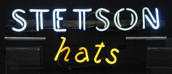 STETSON HATS NEON SIGN.                           