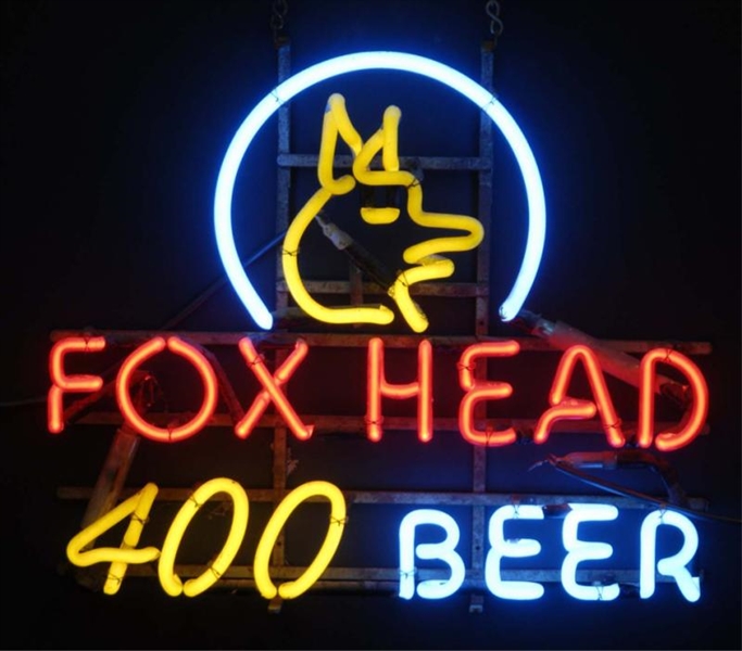 FOX HEAD 400 NEON SIGN.                           