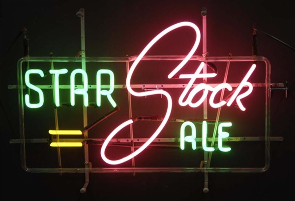 STAR STOCK ALE NEON SIGN.                         