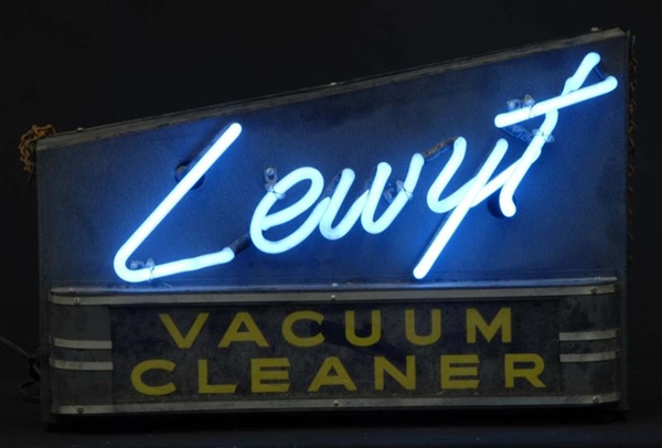 LEWYT VACUUM CAN NEON SIGN.                       